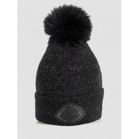 Bonnet Equiline Lurex et pompom